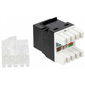 Модуль Keystone, RJ45, кат.5E, UTP, 180 градусов, со встроенной шторкой